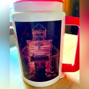 Vintage Silver Dollar City Christmas Season’s Greetings refillable mug